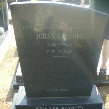 RAYMOND Johan Godfrey 1926-1976