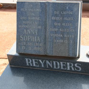 REYNDERS Anna Sophia 1914-1995
