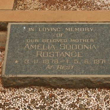 ROSTANCE Amelia Sodonia 1878-1971