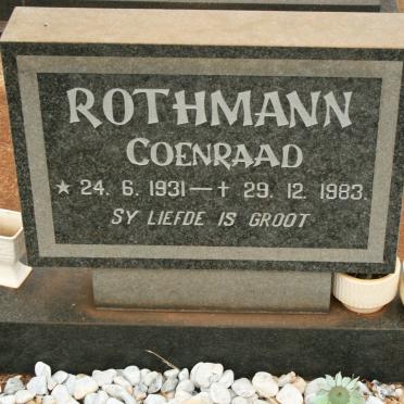ROTHMANN Coenraad 1931-1983