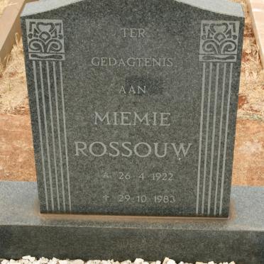ROSSOUW Miemie 1922-1983
