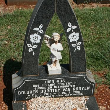 ROOYEN Dolores Dorothy, van 1985-1988