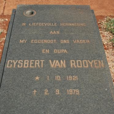 ROOYEN Gysbert, van 1921-1979