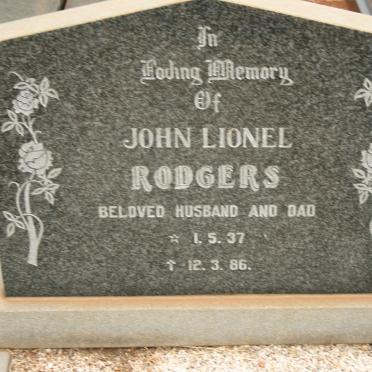 RODGERS John Lionel 1937-1986