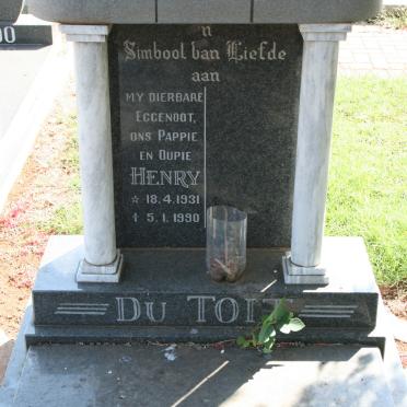 TOIT Henry, du 1931-1990