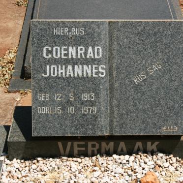VERMAAK Coenrad Johannes 1913-1979