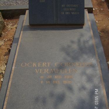 VERMEULEN Ockert Cornelius 1909-1970