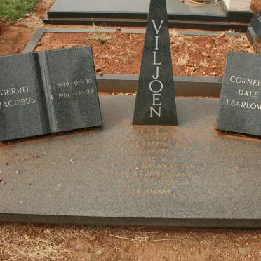 VILJOEN Gerrit Jacobus 1949-1987 &amp; Cornelia Dale BARLOW 1948-1987