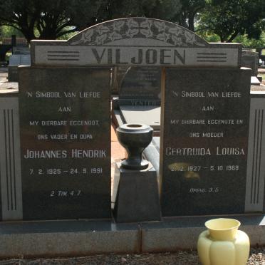 VILJOEN Johannes Hendrik 1925-1991 &amp; Gertruida Louisa 1927-1969