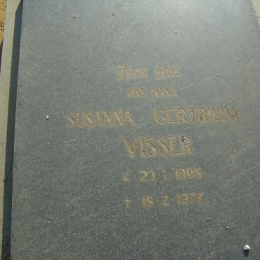 VISSER Susanna Gertriuda 1908-1977