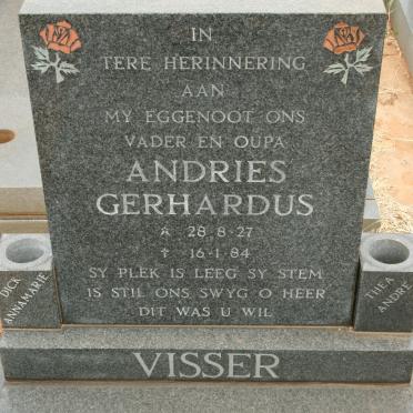 VISSER Andries Gerhardus 1927-1984