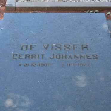 VISSER Gerrit Johannes, de 1906-1977