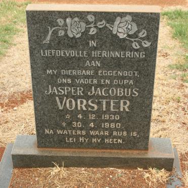 VORSTER Jasper Jacobus 1930-1980