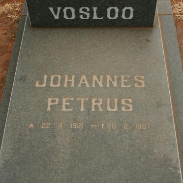 VOSLOO Johannes Petrus 1921-1987