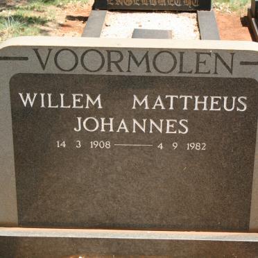 VOORMOLEN Willem Mattheus Johannes 1908-1982