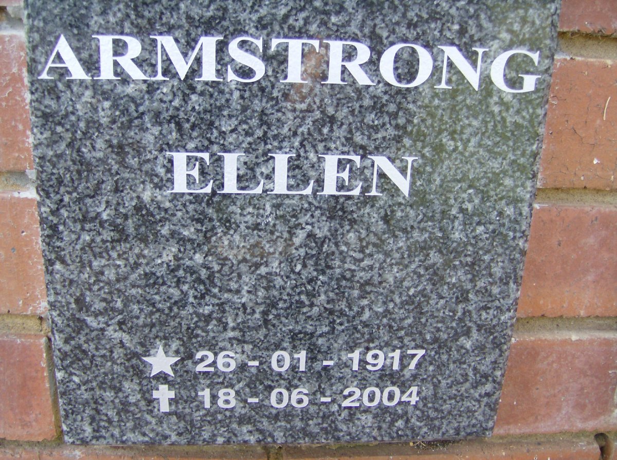 ARMSTRONG Ellen 1917-2004