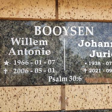 BOOYSEN Johannes Jurie 1938-2021 :: BOOYSEN Willem Antonie 1966-2006