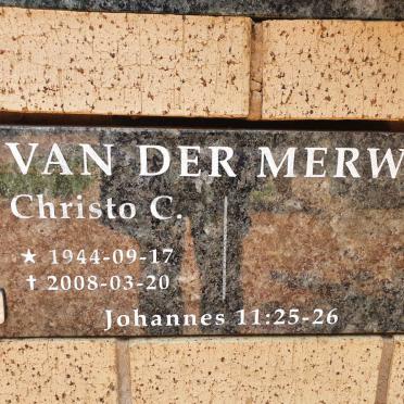 MERWE Christo C., van der 1944-2008