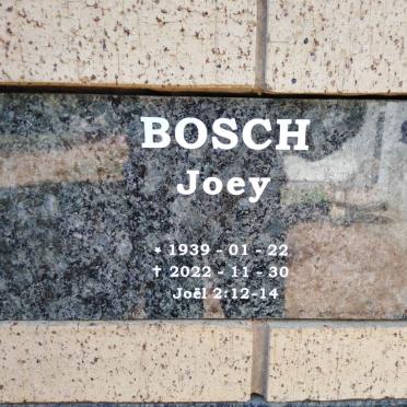 BOSCH Joey 1939-2022