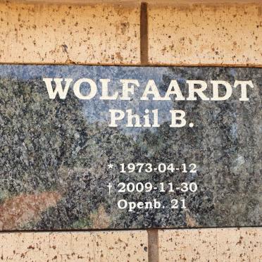WOLFAARDT Phil B. 1973-2009