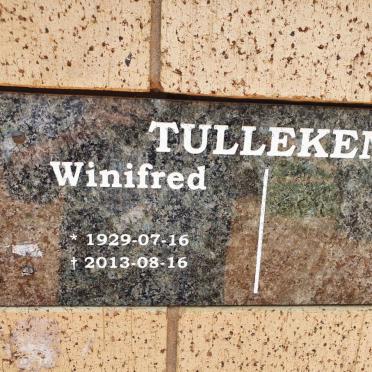 TULLEKEN Winifred 1929-2013