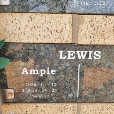 LEWIS Ampie 1938-2018