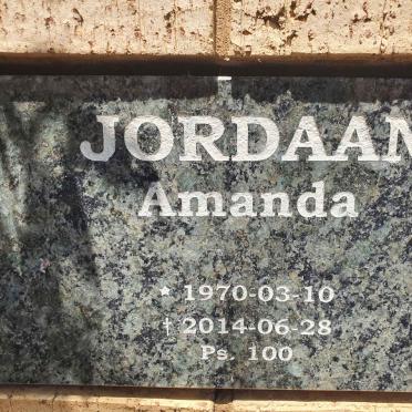 JORDAAN Amanda 1970-2014