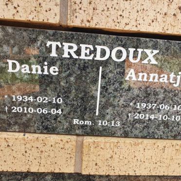TREDOUX Danie 1934-2010 &amp; Annatjie 1937-2014