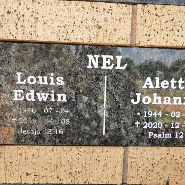 NEL Louis Edwin 1946-2018 &amp; Aletta Johanna 1944-2020