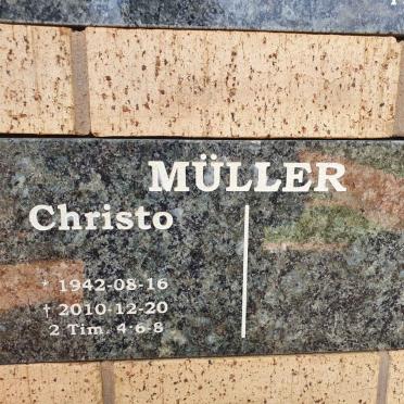 MULLER Christo 1942-2010