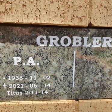 GROBLER P.A. 1938-2021