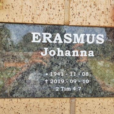ERASMUS Johanna 1941-2019