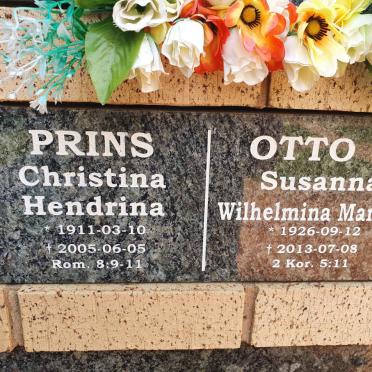 PRINS Christina Hendrina 1911-2005 :: OTTO Susanna Wilhelmina Martina 1926-2013
