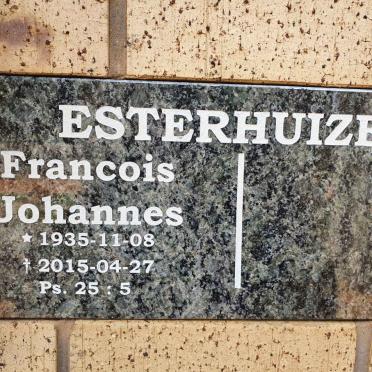 ESTERHUIZEN Francois Johannes 1935-2015