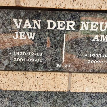 NEUT J.E.W., van der 1920-2001 &amp; A.M.C.1923-2009