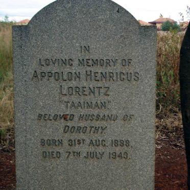LORENTZ Appolon Henricus 1888-1943
