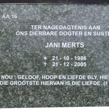 MERTS Jani 1986-2005