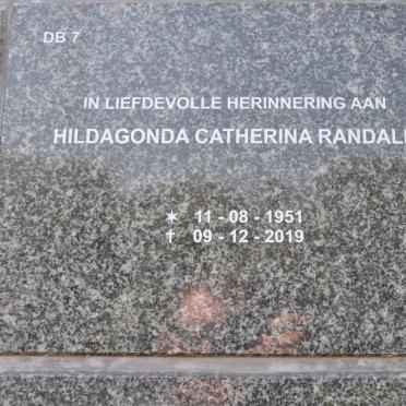 RANDALL Hildagonda Catherina 1951-2019