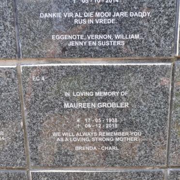GROBLER Maureen 1938-2018