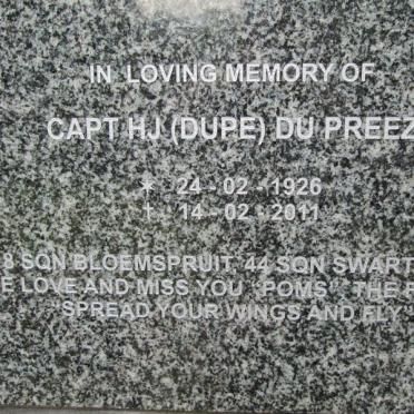PREEZ H.J., du 1926-2011