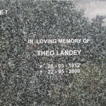 LANDEY Theo 1912-2009