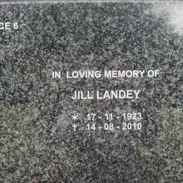 LANDEY Jill 1923-2010