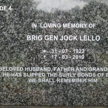 LELLO Jock 1923-2010