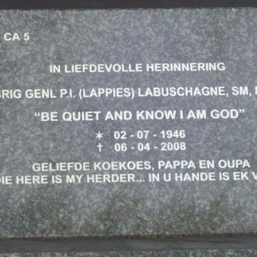 LABUSCHAGNE P.I. 1946-2008