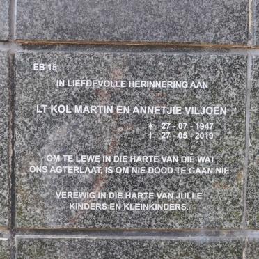 VILJOEN Martin &amp; Annetjie 1947-2019