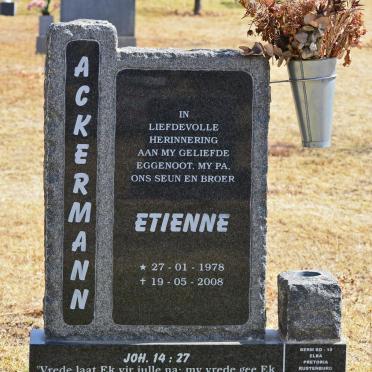 ACKERMANN Etienne 1978-2008