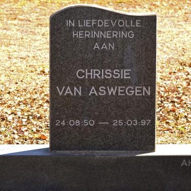 ASWEGEN Chrissie, van 1950-1997