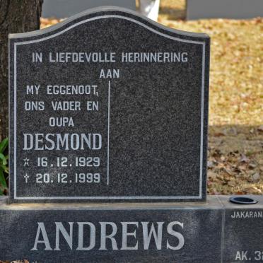 ANDREWS Desmond 1929-1999