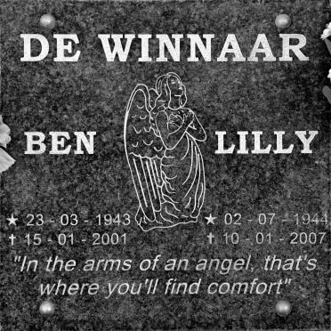 WINNAAR Ben, de 1943-2001 &amp; Lilly 1944-2007