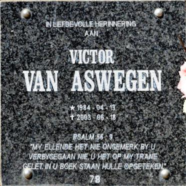 ASWEGEN Victor, van 1984-2003